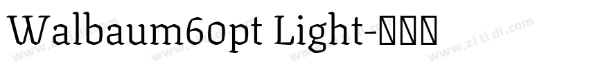 Walbaum60pt Light字体转换 Walbaum60pt Light字体转换